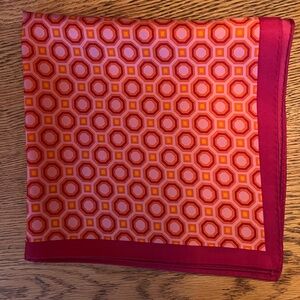 Tory Burch Geometric Patterned Silk Scarf